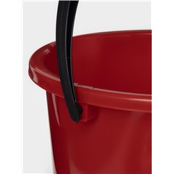 Ведро с крышкой и сливом, 10 л, d=32 см, h=26 см, МИКС