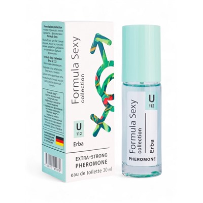 Туалетная вода женская с феромонами Formula Sexy collection Erba U112, 30 мл