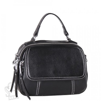 Сумка женская кожаная 8717VG black Vitelli Grassi