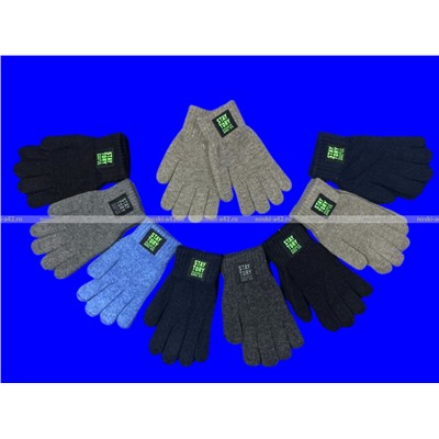 Перчатки подростковые внутри с начесом для мальчиков арт. 0865