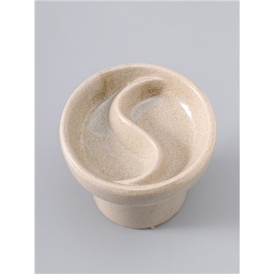 УЦЕНКА Аромалампа керамика "Меридиан" белый песок 11,5х11,5х10 см