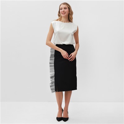 Майка женский MINAKU: Casual Collection, размер 42, белая