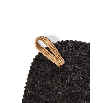 Набор для бани и сауны «На удачу», шерсть 50%, полиэфир 50%, 2 предмета: шапка, коврик