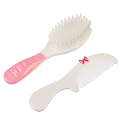 Расчёска детская, массажная щётка для волос в наборе Крошка Я «Мишка», от 0 мес., рукоятка, МИКС