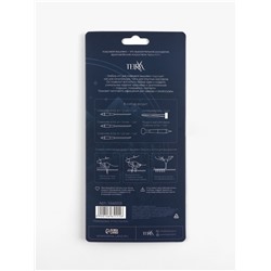 Игла для вышивания TEIRA, для ковровой техники, d=1.3/1.6/2.2 мм, с нитевдевателями, голубая, синяя