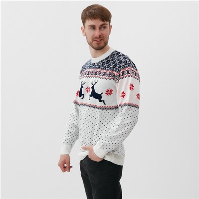 Свитер вязаный новогодний KAFTAN «Скандинавия», размер 54