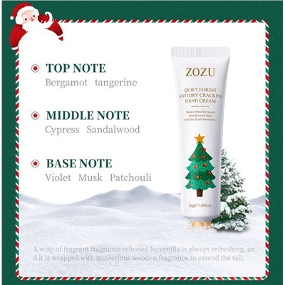 Набор кремов для рук Новогодний ZOZU, 5 шт. * 30 гр.