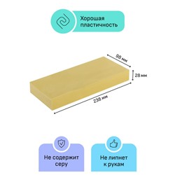 Пластилин скульптурный 1000гр "Студия" телесный твердый 2.80.Е100.001 Гамма