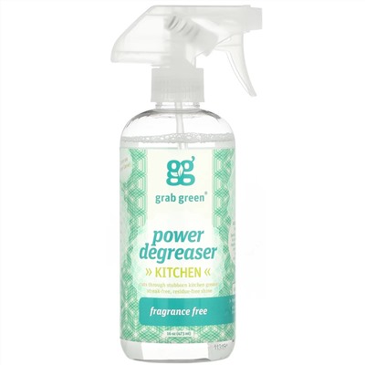 Grab Green, Kitchen Power, обезжириватель без запаха, 473 мл (16 унций)