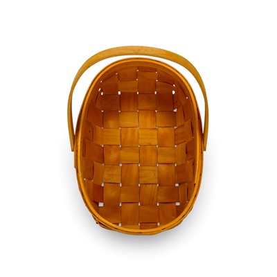 Корзина плетёная для хранения Locus, с ручкой, ива, коричневая, набор 3 шт.