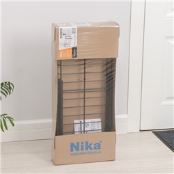 Этажерка для обуви разборная, 2 яруса, 66×28×44 см, чёрная