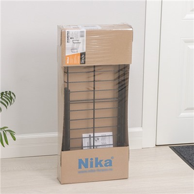 Этажерка для обуви разборная, 2 яруса, 66×28×44 см, чёрная