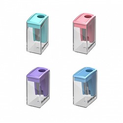 Точилка пласт. с контейнером  1 отв. City Mini, Pastel, ассорти (208052)