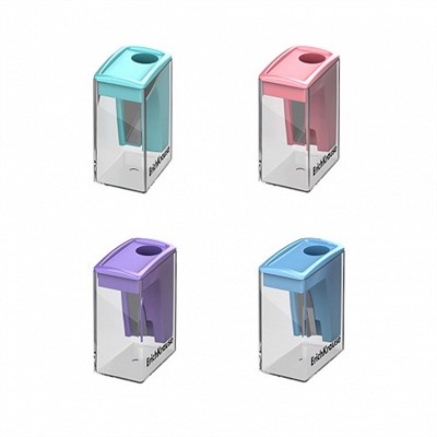 Точилка пласт. с контейнером  1 отв. City Mini, Pastel, ассорти (208052)