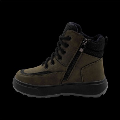 Ботинки зимние на меху С2429 зеленые