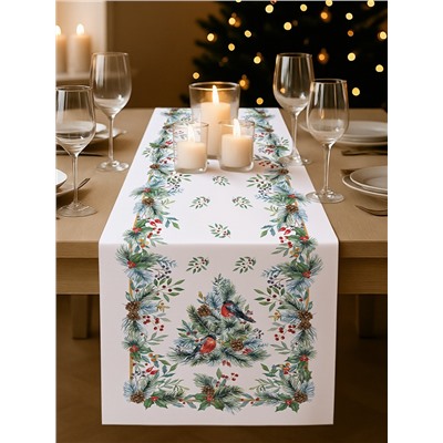 Дорожка новогодняя на стол «Этель» Christmas bells 40×147±5 см, 100% хл, саржа 190 г/м²