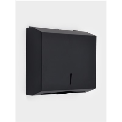 Диспенсер для бумажных полотенец в листах Stölz, 28.5×26.5×10 см, нержавеющая сталь, чёрный