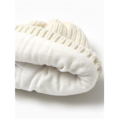 Шапка детская «Крошка Я», размер 44-46 см, молочная