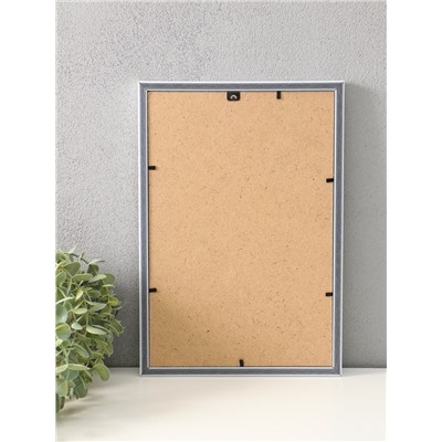 Фоторамка для фото 20×30 см «МИРАМ», пластик, белый с золотом, (пластиковый экран)