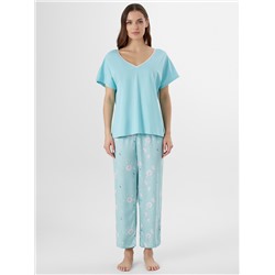 КОМПЛЕКТ ЖЕНСКИЙ (ФУТБОЛКА, БРИДЖИ) 592545