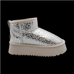 Угги L158 серебро