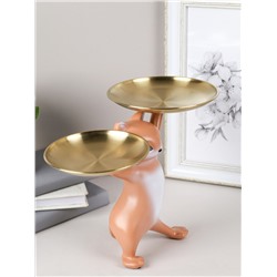 Статуэтка Кошка 25 см / XY603-3 /уп 8/коричневая