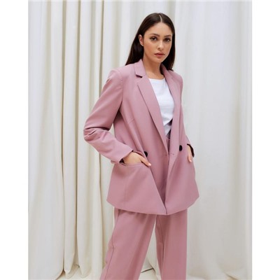 Пиджак женский двубортный MIST, размер 50, розовый