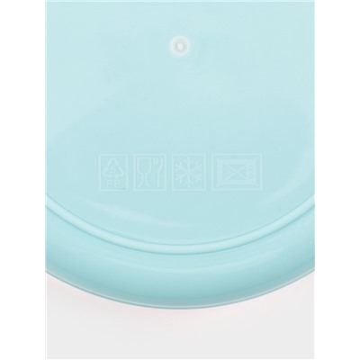 Ланч бокс TAKE IT EASY «Милави», 1.1 л, ёмкость 500 мл, 2 уровня,, сохраняет тепло 2 ч, нержавеющая сталь, белый, голубой