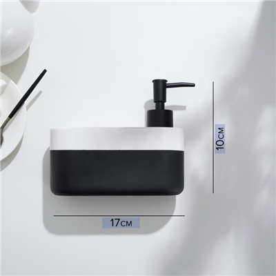 Дозатор для мыла с подставкой для губки SAVANNA Lines, 400 мл