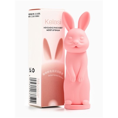 Бальзам для губ зайчик, увлажняющий, розовый