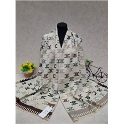 Тёплый палантин из кашемира, мультицвет