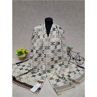 Тёплый палантин из кашемира, мультицвет