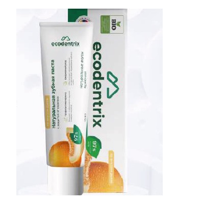 Паста Зубная Ecodentrix BIO ЗАЩИТА ОТ КАРИЕСА со вкусом ДЫНИ 75 мл
