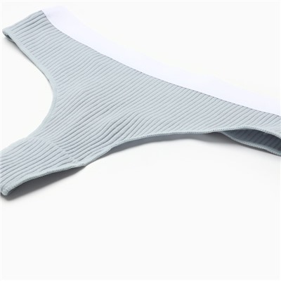 Трусы женские бразилиана MINAKU в рубчик, размер 40-42, серые