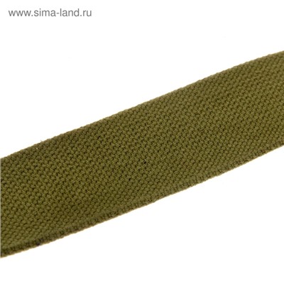 Ошейник брезентовый однослойный, 84×4.5 см, ОШ 50-70 см, хаки