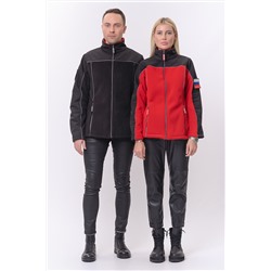 Толстовка женская флис утепленная с нашивками