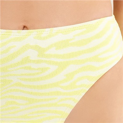 Купальник раздельный женский, геометрия на салатовом, размер 44 (S)