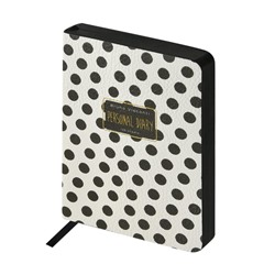 Ежедневник недатированный А6+ 256 стр. "Black&White.Горошек" 3-742/01 Bruno Visconti