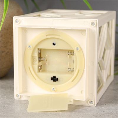 Светильник фонарь настольный Новогодний 27 см белый / YR8241W /уп 30/от батареек