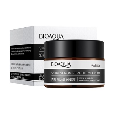 (ЗАМЯТА КОРОБОЧКА) Крем для глаз со змеиным ядом Bioaqua, 30 гр.