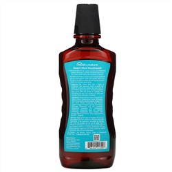 Mild By Nature, Ополаскиватель для полости рта, с маслом перечной мяты, свежее дыхание надолго, «Сладкая мята», 16 жидк. унций