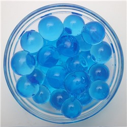 Аквагрунт, крупный гидрогель декоративный для цветов, синий, 10 г