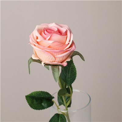 Цветок искусственный Роза 44 см КРАСНЫЙ / W78023 /уп 600/