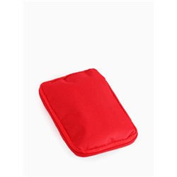 Косметичка-аптечка походная на молнии, с отделами, на подкладке, алая