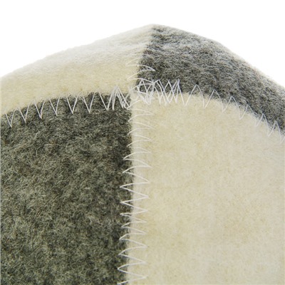 Шапка для бани и сауны, «Классическая», полиэфир 70%, шерсть 30%, комбинированная, «Добропаровъ»