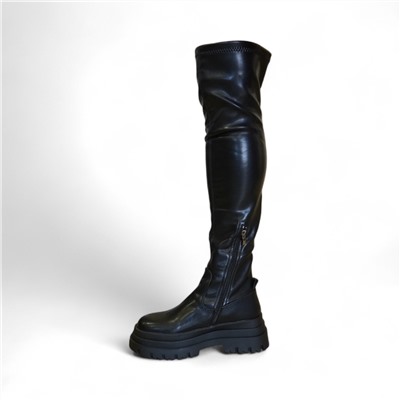 Сапоги-чулки евро зима KW023-1 черные