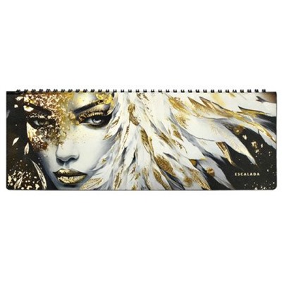 Планинг недатированный на спирали 310х115 мм 128стр. ЛАЙТ "ДЕВУШКА" кожзам 67332 Феникс