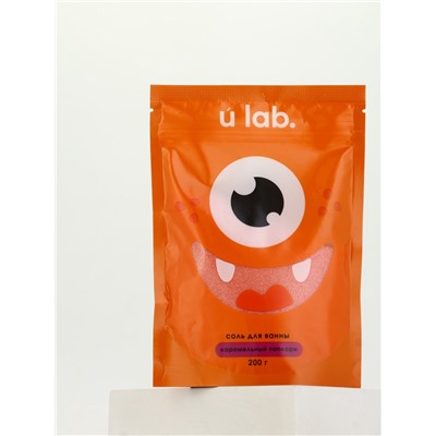 Соль для ванны «Монстрики», 200 г, аромат карамельный попкорн, ULAB