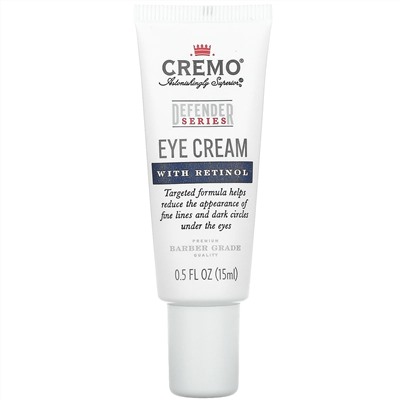 Cremo, Defender Series, Eye Cream With Retinol, 0.5 fl oz (15 ml)