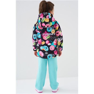 Куртка текстильная с полиуретановым покрытием для девочек (ветровка) PLAYTODAY, 1240322